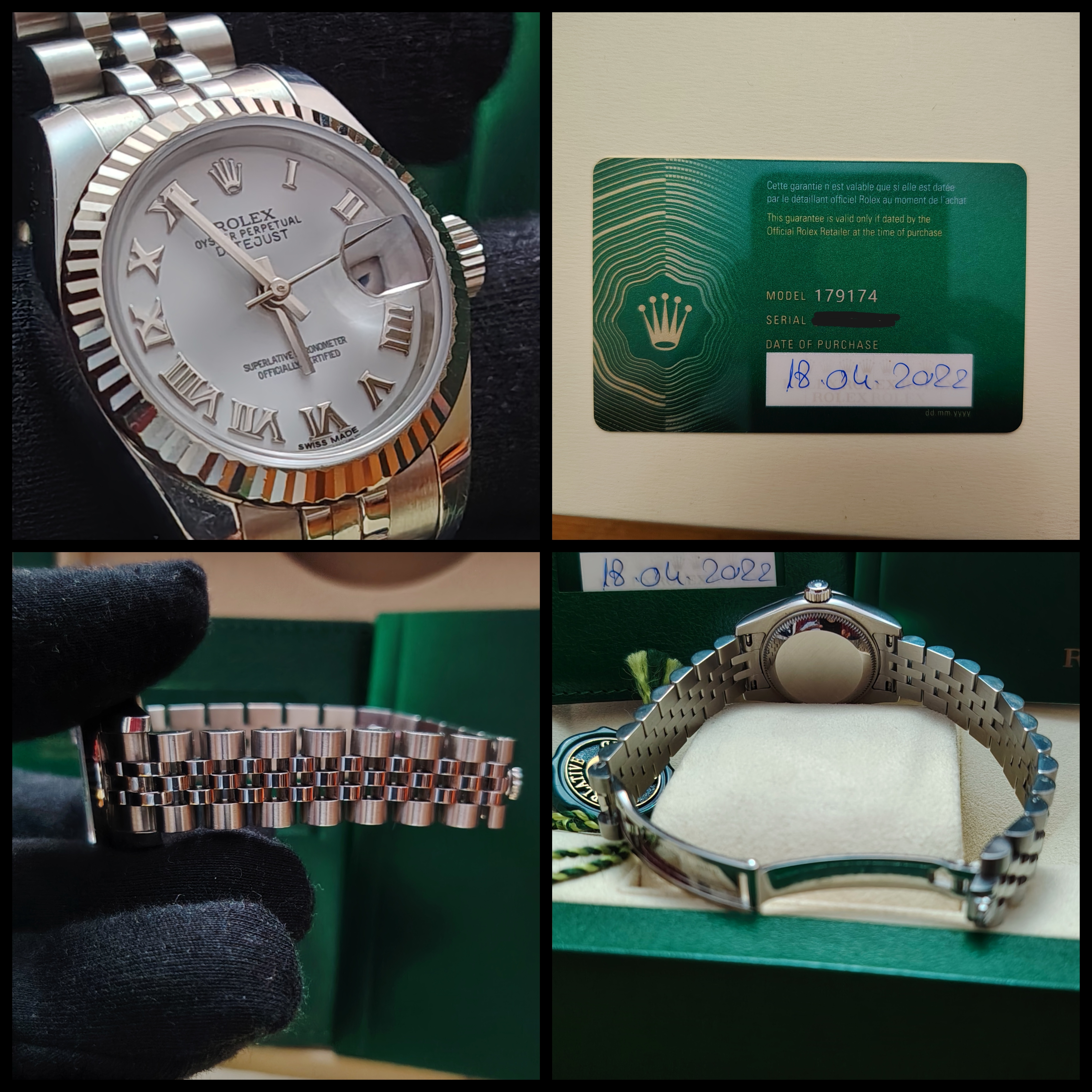 Pre-owned Rolex Datejust 26 ladies watch. luxury watch